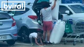Kid Battles Wind To Gather Tiny Balls Kid Battles Wind To Gather Tiny Balls