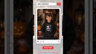 Meowgical Mischief Kids Halloween Hoodie | Cat Witch Design