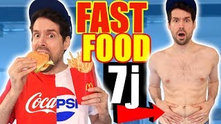 JE MANGE QUE DU FAST FOOD PENDANT UNE SEMAINE  HUBY