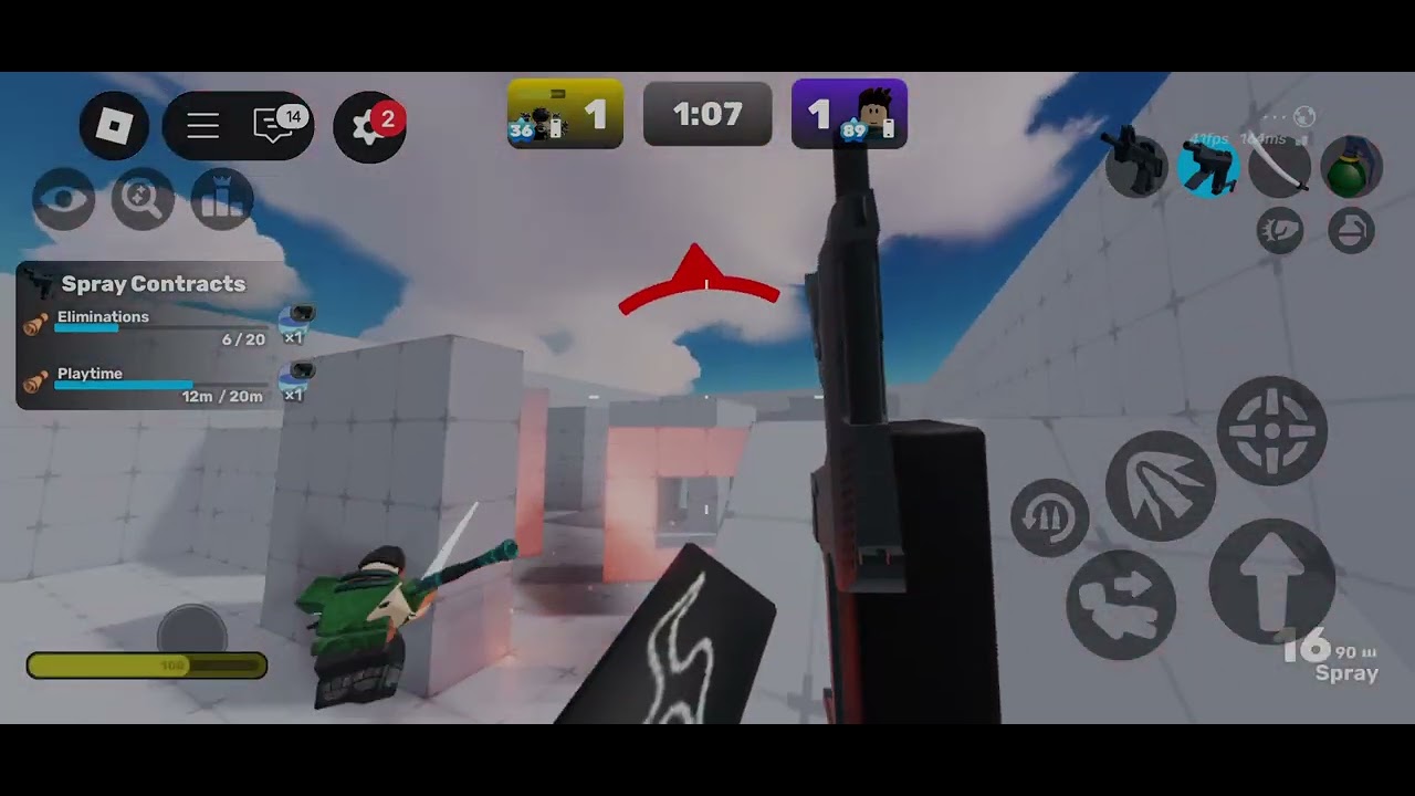 1v1ing my friend in roblox rivals - YouTube