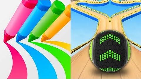 Pencil rush 3D vs Going Balls #games #gaming #pencilrush3d #goingballs