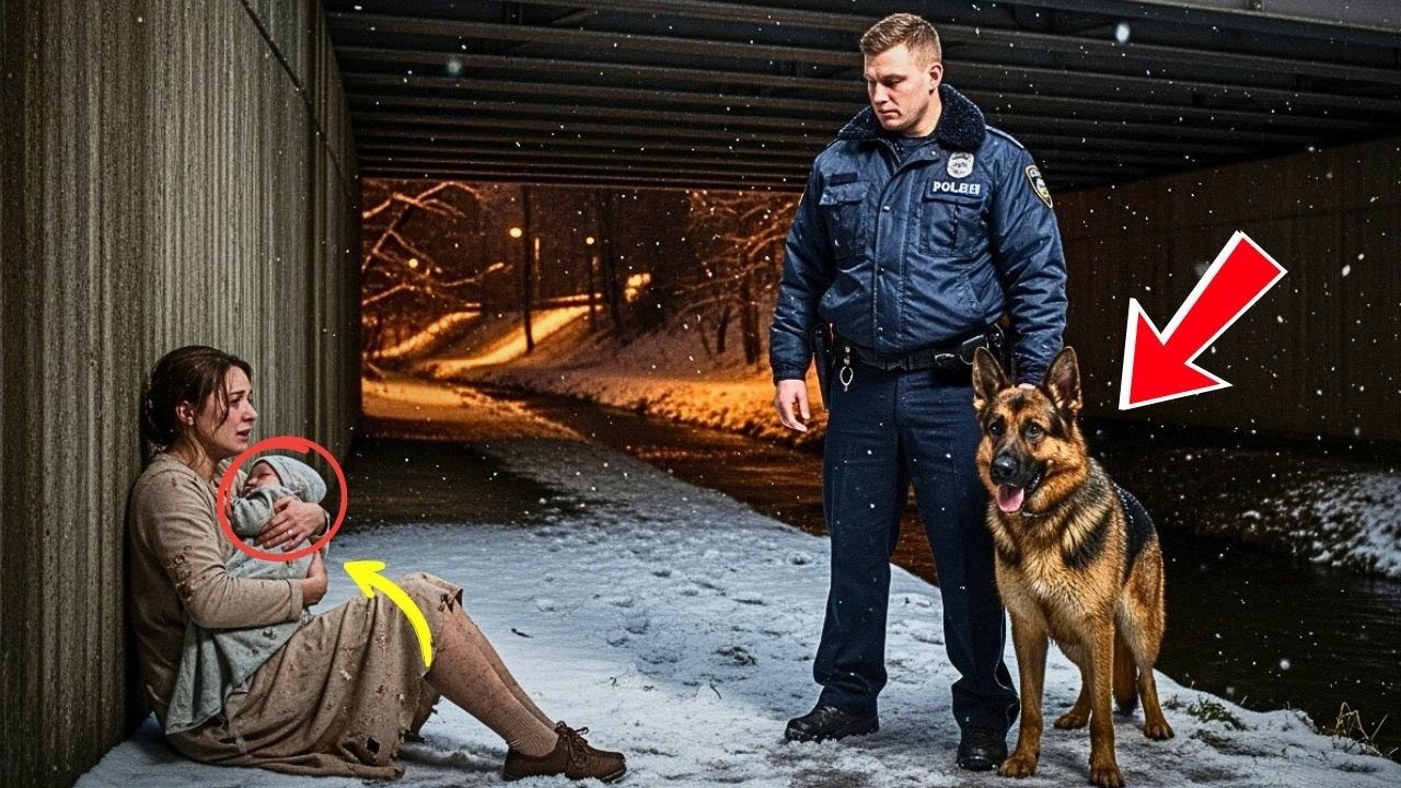 “Please…Don’t Let Them Take Us Back''—Officer and K9 Found A Mother and Baby Freezing Und