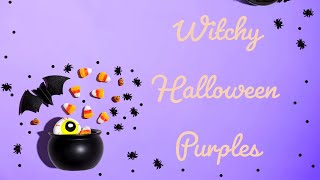 Witchy Halloween Purples