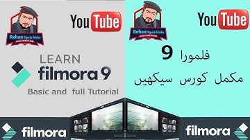 Filmora9 Complete Video Editing Tutorial For Beginners  2021 اردو / हिंदी