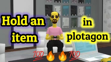 How to have character holding gaming console in plotagon 🔥💯😲