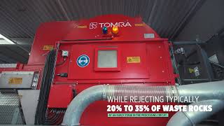 TOMRA X-Ray Technology sorting Magnesite.