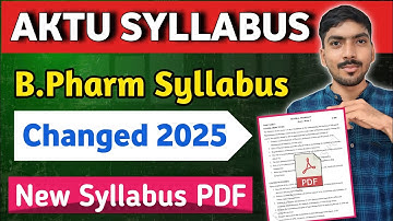 OMG 😱 पाठ्यक्रम बदल गया है || बी फार्म 2025 के लिए पीसीआई नया पाठ्यक्रम || वास्तविक नया पाठ्यक्रम...
