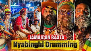 Nyabhingi Drumming In Jamaica With Rastafari People