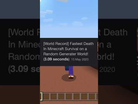 The CRAZIEST Minecraft Speedrun EVER! #shorts