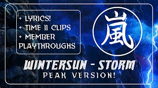 WINTERSUN - STORM w/ Lyrics! + Time II Clips! - Peak Version!