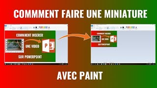 #Comment faire une Miniature avec Paint