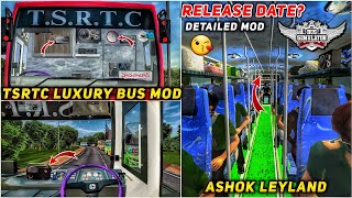 Upcoming REALISTIC TSRTC SUPER LUXURY BUS MOD for bus simulator indonesia |BUSSID V3.6.1|#bussidmods screenshot 5