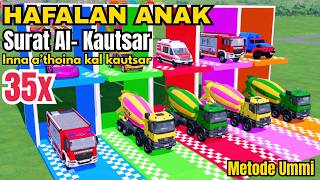 JUZ 30 Surat Al- Kautsar Metode Ummi, Animas Mobil Polisi, Mobil Pemadam, Mixer Truck - FS 22