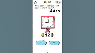 Brain 🧠 Out Level 60 | What number will hour hand point to after 3 hour? | #trendingshorts #brainout