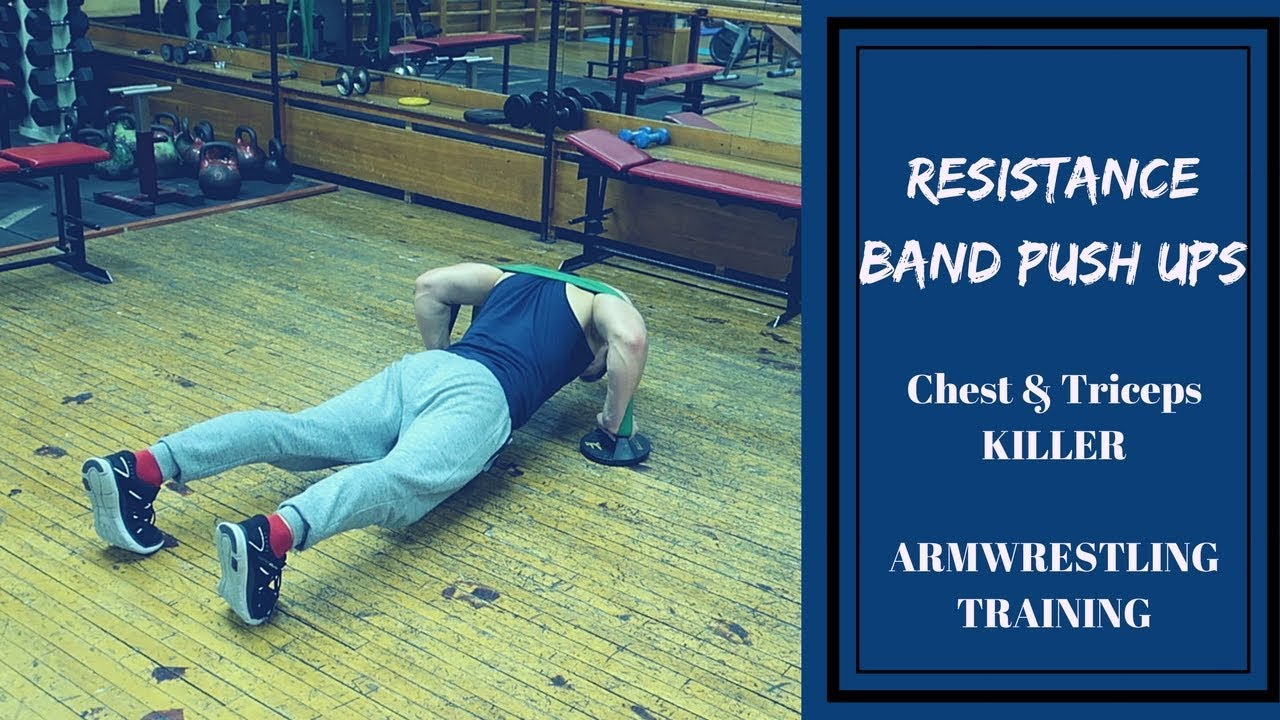 Band Push Up for Speed and Power