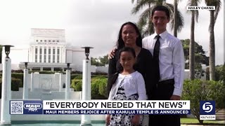 ‘Everybody needed that news’: Maui members celebrate announcement of island’s first temple