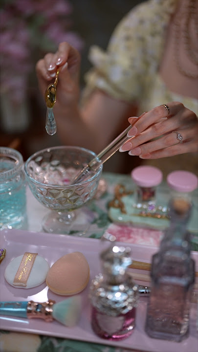 ASMR Skincare Application ✨ An extra tingly face mask for you!  #vintage #bridgerton #aesthetic