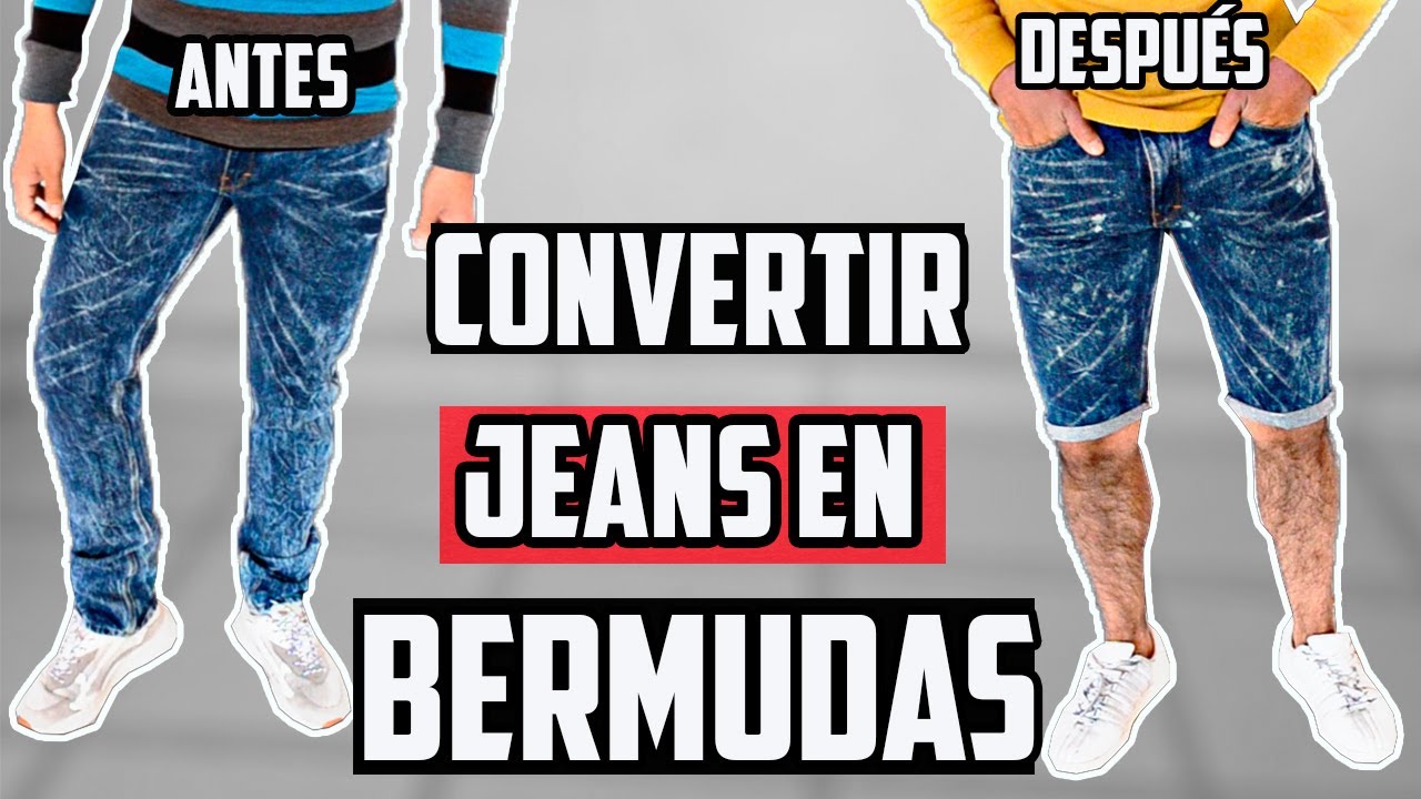 TUS JEANS EN PANTALONES 🔥 TRANSFORMA TU ROPA DE VIEJA NUEVA, - YouTube