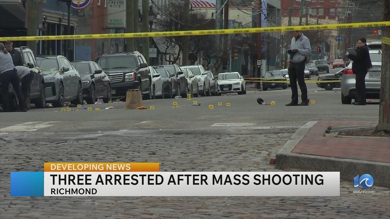 3 men charged after Shockoe Bottom shooting killed 2, injured 7