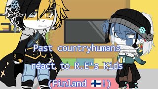 Past countryhumans react to R.E's kids | part 1: Finland 🇫🇮 | My AU | Warnings in desc! |