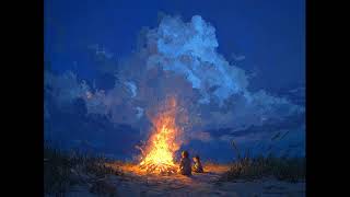 Midnight Forest Campfire 🔥 10 Hours of Crackling Fire & Night Ambience
