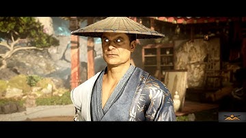 Mortal Kombat 1 old Raiden fight scene