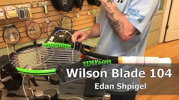 Time Lapse: How to String a Wilson Blade 104 Tennis Racquet