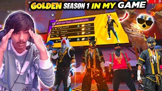 GOLDEN season 1 squad in my ranked match😱 solo vs squad against golden season 1 😱 i kill golden s1?