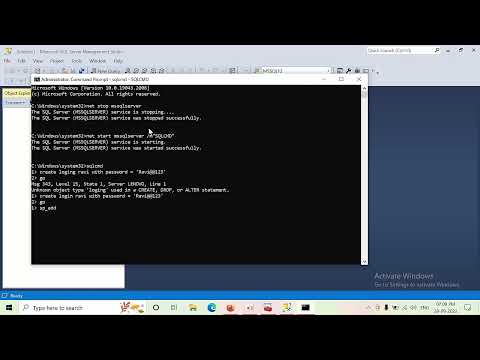 How To Rest the SA Password of the SQL Server