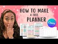 How to make a Planner in 2022 | Canva Tutorial for Beginners