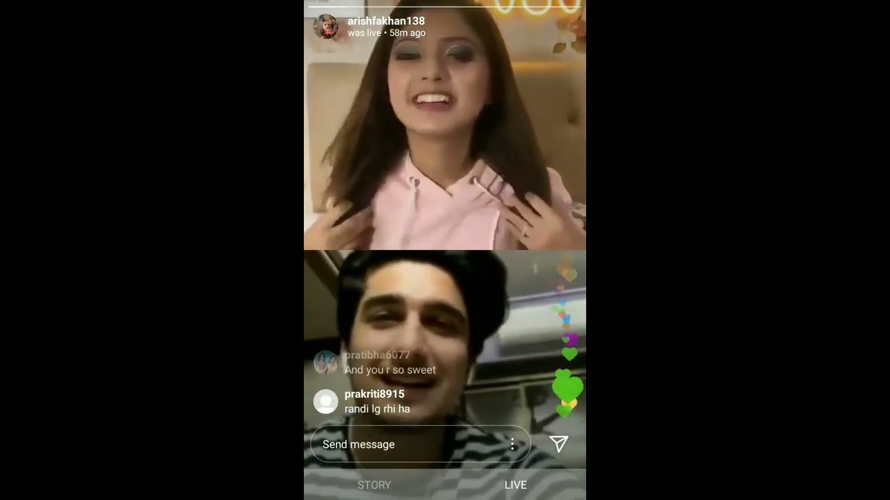 Bhavin Bhanushali Today Instagram Live Chat With Arishfa Khan Watch Video
