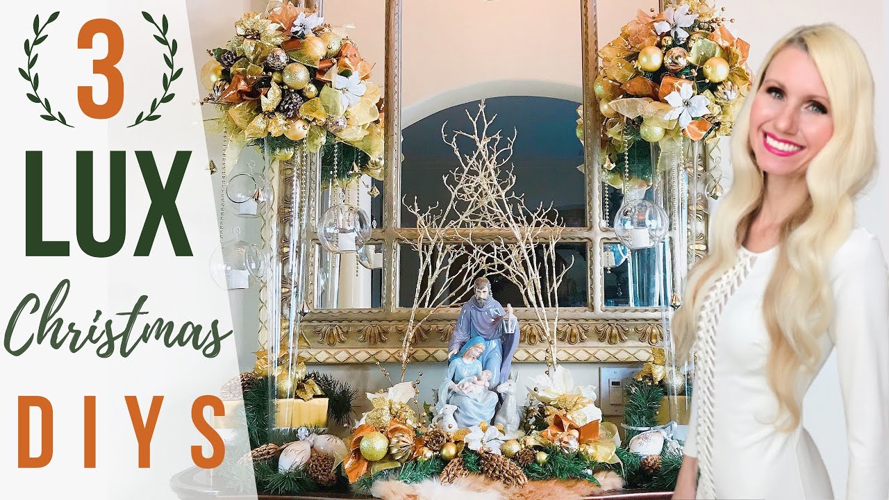 🎄3 LUX Christmas HOME DECOR DIYS on A BUDGET! Heidi Sonboul DIY