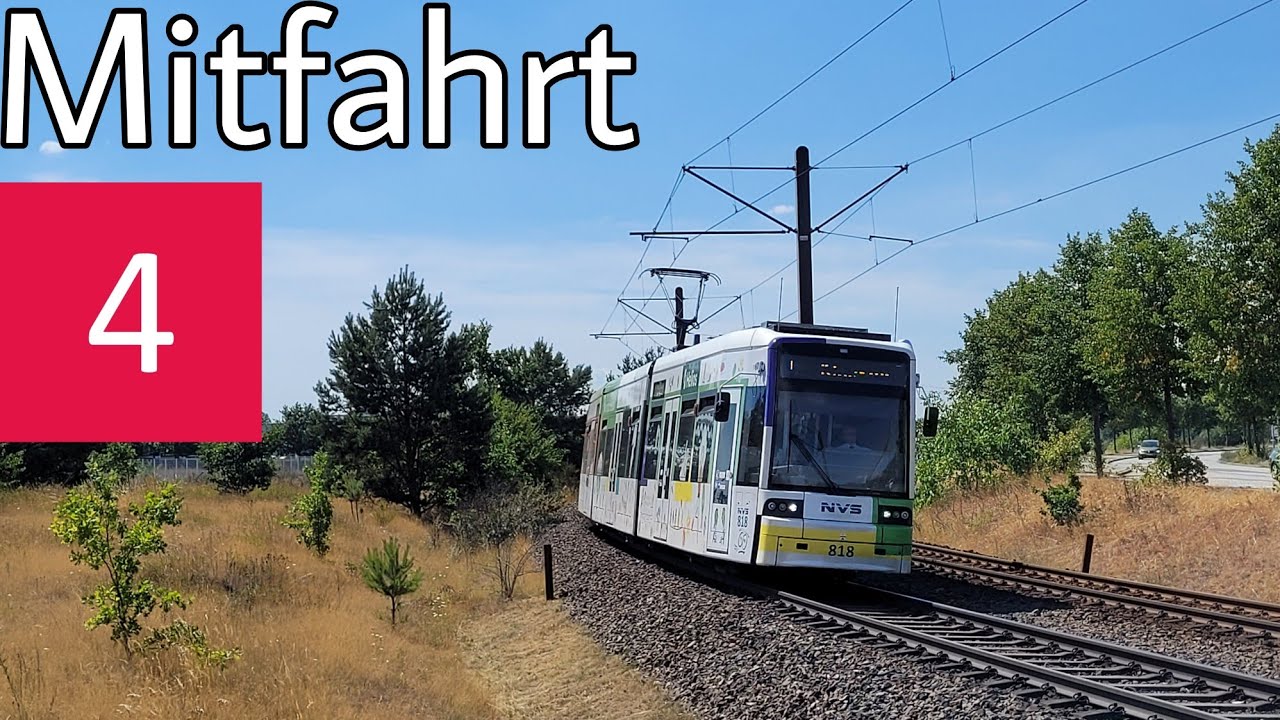 Straßenbahn Schwerin | Mitfahrt im SN2001 auf der Linie 4 Hauptbahnhof - Heizkraftwerk