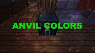 Minecraft Bukket Plugin - Anvil Colors  - Add Colors To Your Items