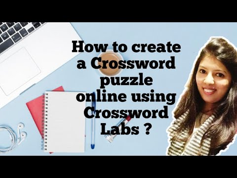 How to create a Crossword Puzzle online using Crossword Labs ?