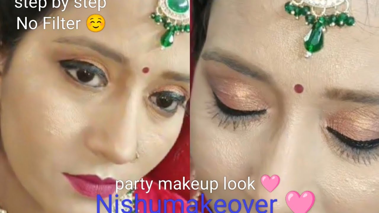 Step by step party makeup look/makeup tutorial #trending #bridalmakeup @nishuGupta28 