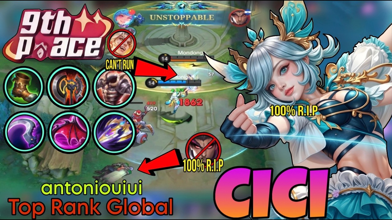 Unstoppable Cici Deadly Offlaner - Top Global Cici by antoniouiui - Mobile Legends
