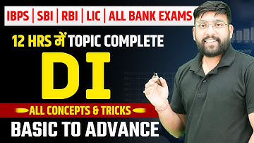 📊 Complete Data Interpretation in 12 Hrs - All Type DI Sets | IBPS | SBI | RBI | Bank Exam 🏦