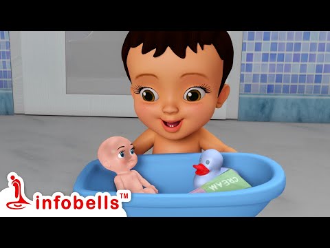 குட்டி பாப்பா சூப்பரா குளிச்சாச்சு - Bath toys | Tamil Rhymes and Baby Videos | Infobells