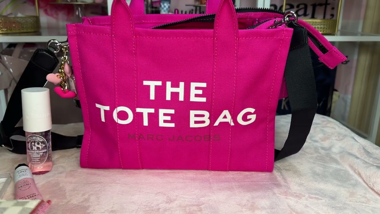 WIMB/review Marc Jacobs hot pink tote - YouTube