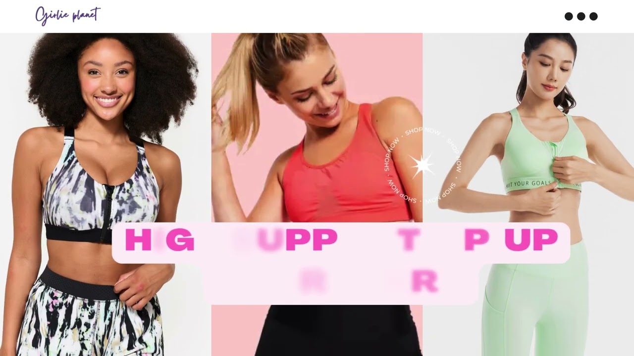 High Support Zip Up Sports Bra