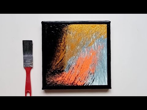 Abstract Acrylic Painting for Beginners / Step by Step Acrylic Painting ...