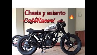 Chasis y asiento Cafe racer !  | Gn 125