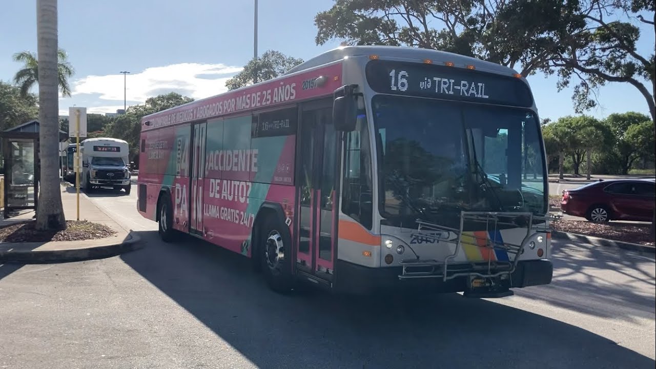Broward County Transit Bus 16 Departure, Pembroke Lakes Mall, 2020 ...