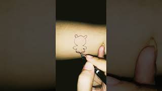 small tatto design bear tatto #viral #youtubeshorts #shortsvideo #tattoodesign #art
