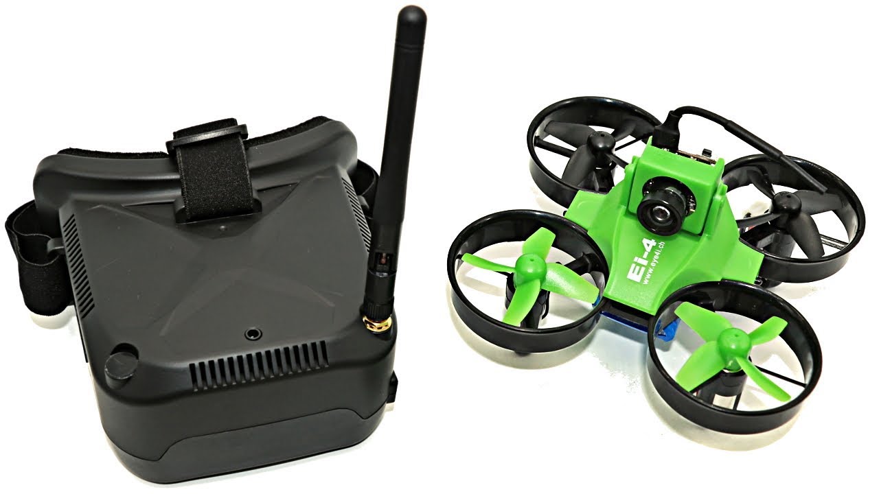 Micro drone Ei-4HS et masque FPV (pack Ei-4 Tiny Whoop)