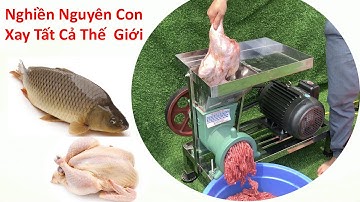Máy Xay Gà Nguyên Con-Cá Nguyên Con/Cường Thúy sản xuất-Để nghiền xương đa năng