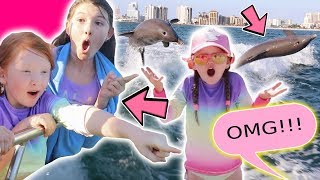 THE GIRLS GOT A MEGA SURPRISE AT THE BEACH! FLORIDA DAY 2!