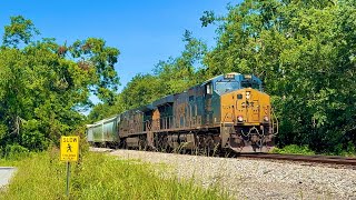 Rerouted CSX M649-27 with CSXT ES44AH leading with an amazing Hybrid RL K5HA on 06/28/2025