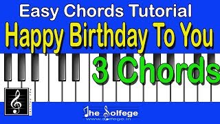 Video thumbnail of "Chords Happy Birthday to You |Birthday Song easy Chords Tutorial| Indian Solfege"